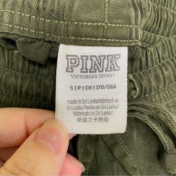 PINK Victoria's Secret Army Green Easy Jogger Small - Picture 5 of 10